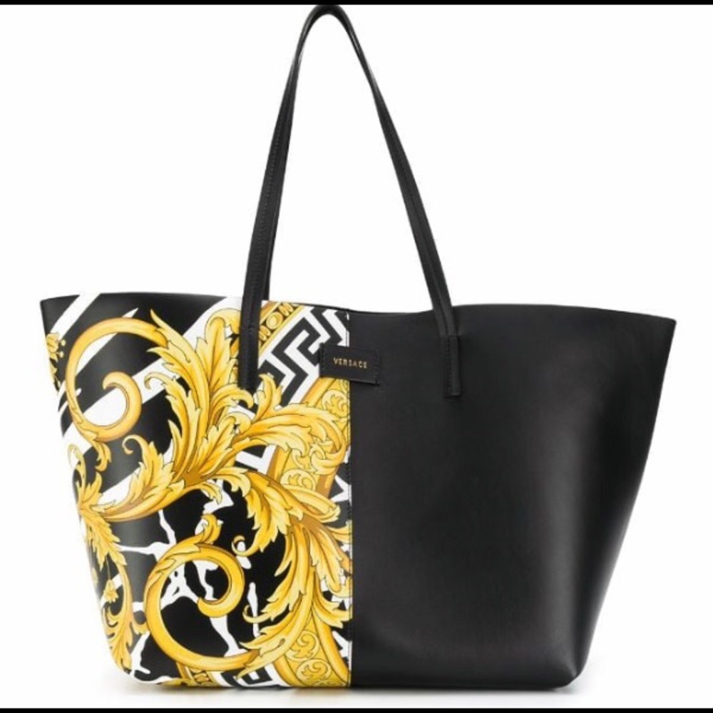 ‪Versace Barocco print shopper tote‬